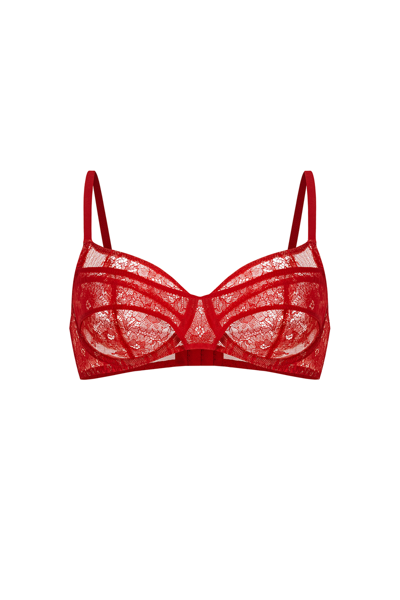 Elain Red Bra