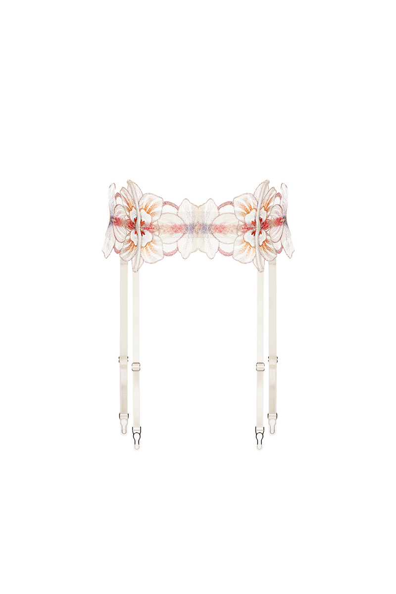 Laia Cream Garter Belt