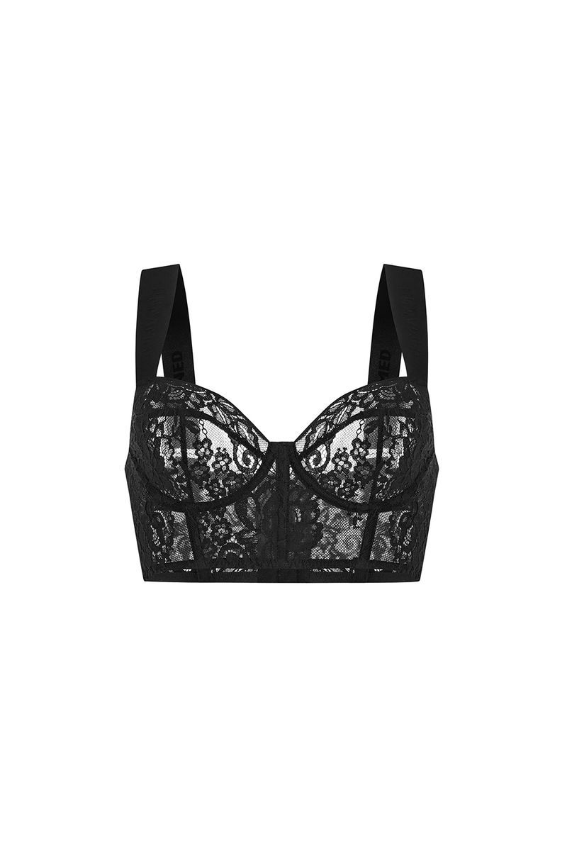 Sicilia Nero Corsage Bra