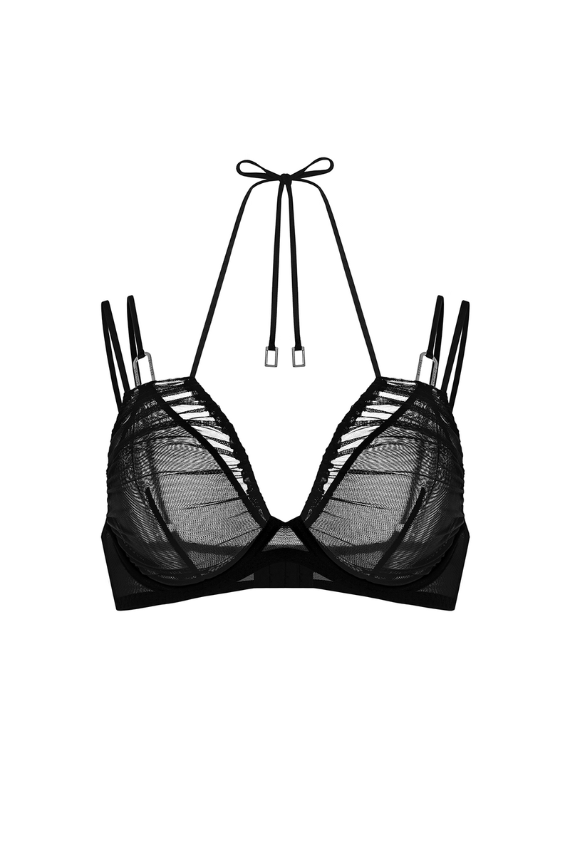 Solace Black Bra