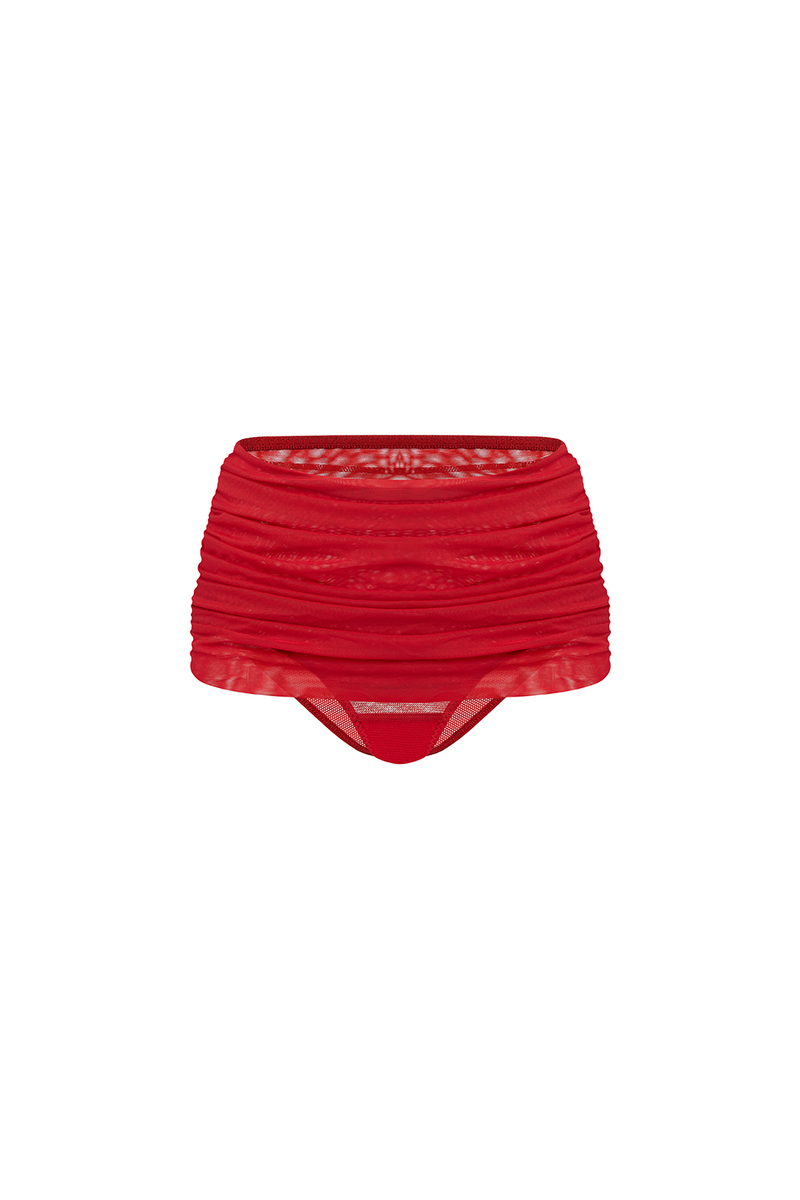 Solace Red Mini Skirt