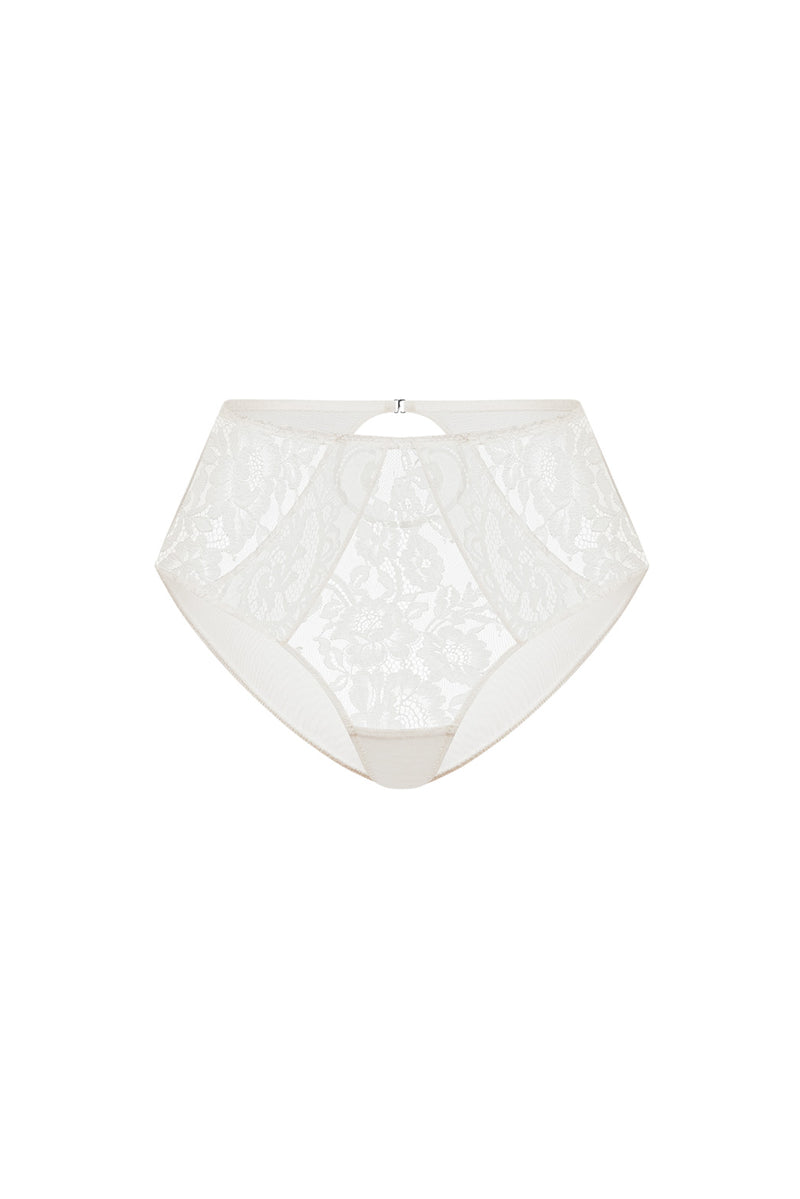 Elain White High-Waisted Brief