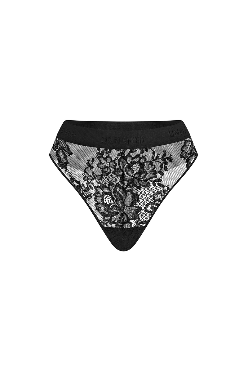 Sicilia Nero Corsage High-Waisted Brief